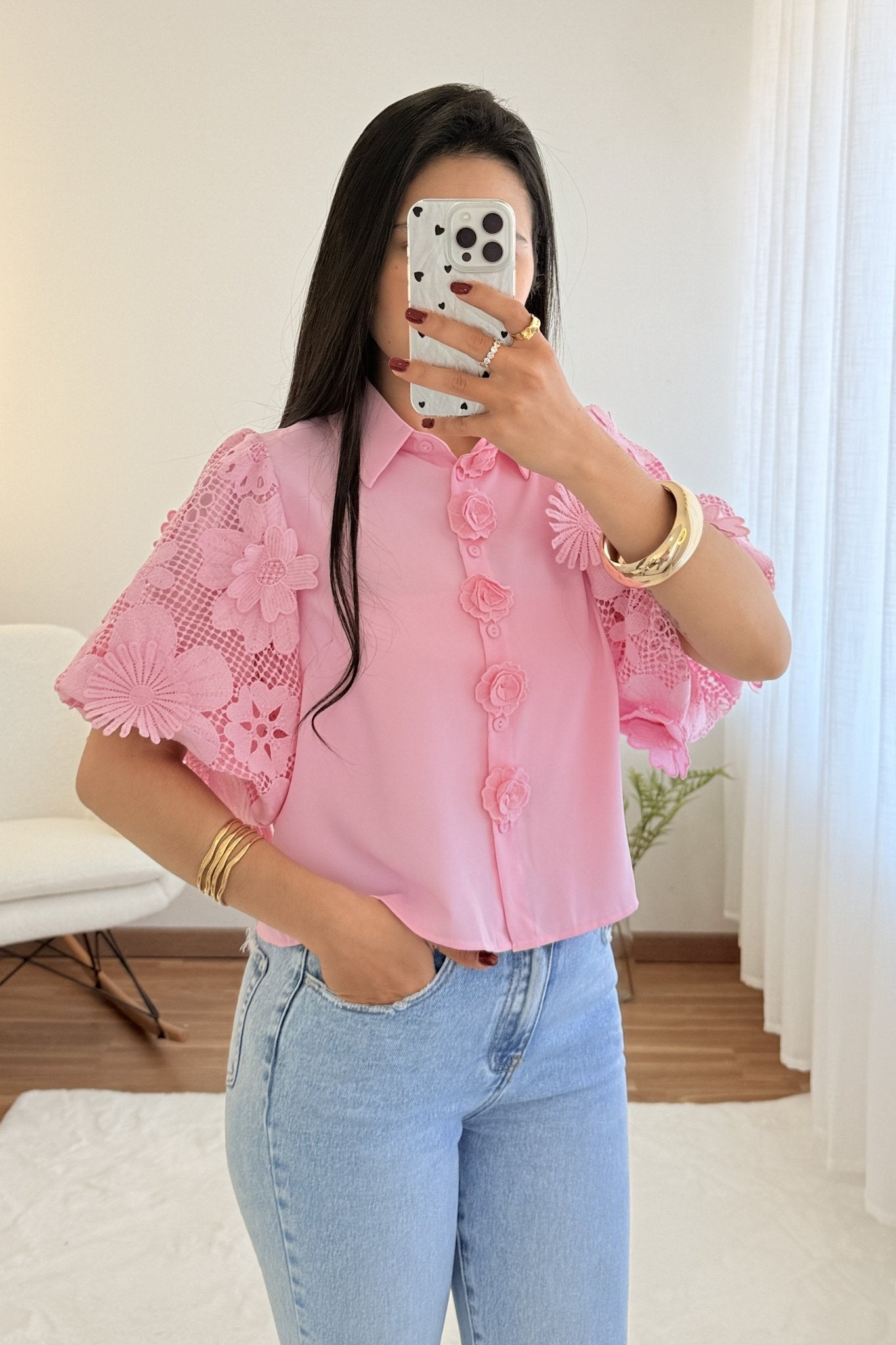 Blusa romântica ELLI WHITE - lavishiochicBlusaELLI WHITE
