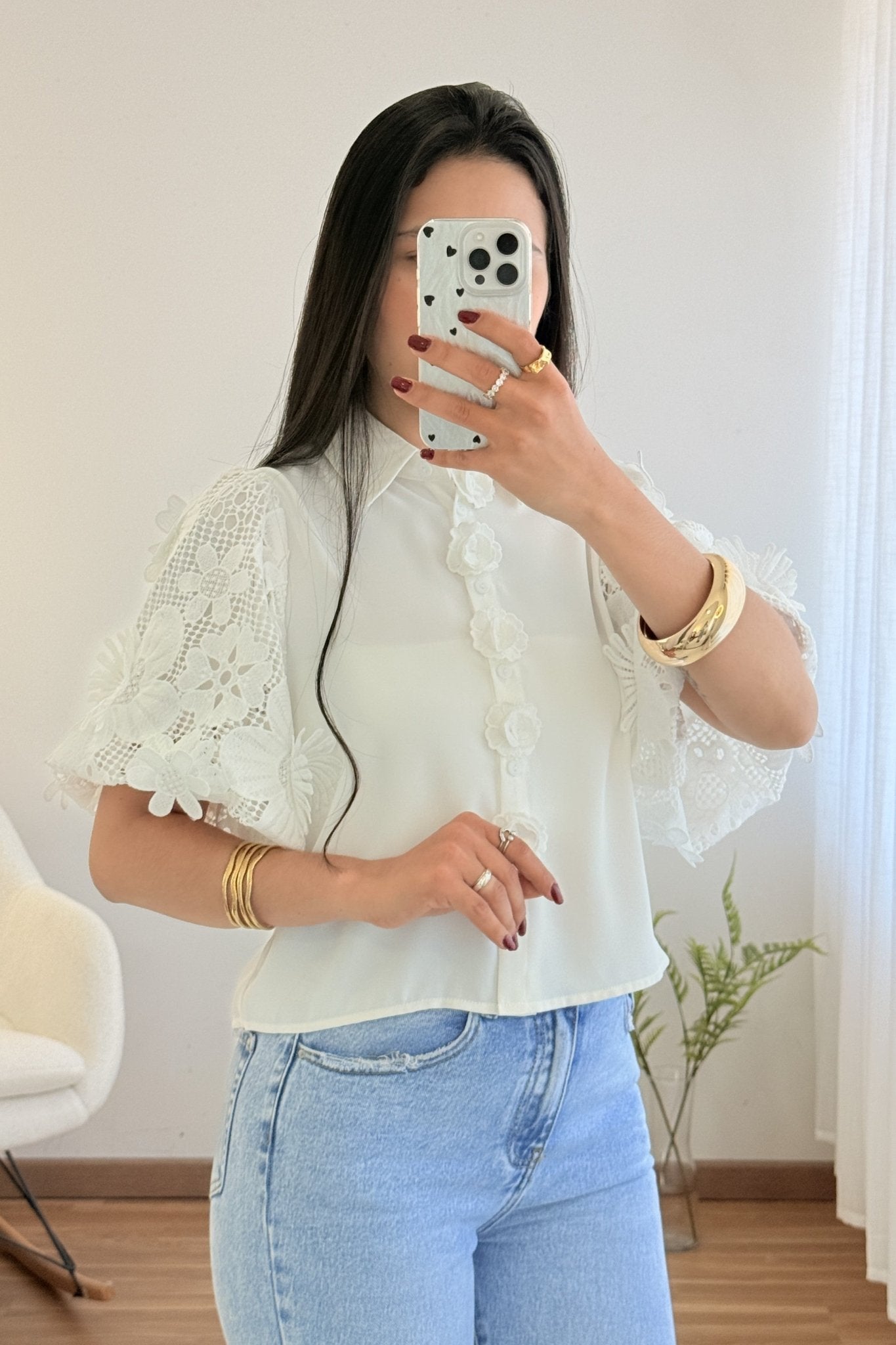 Blusa romântica ELLI WHITE - lavishiochicBlusaELLI WHITE