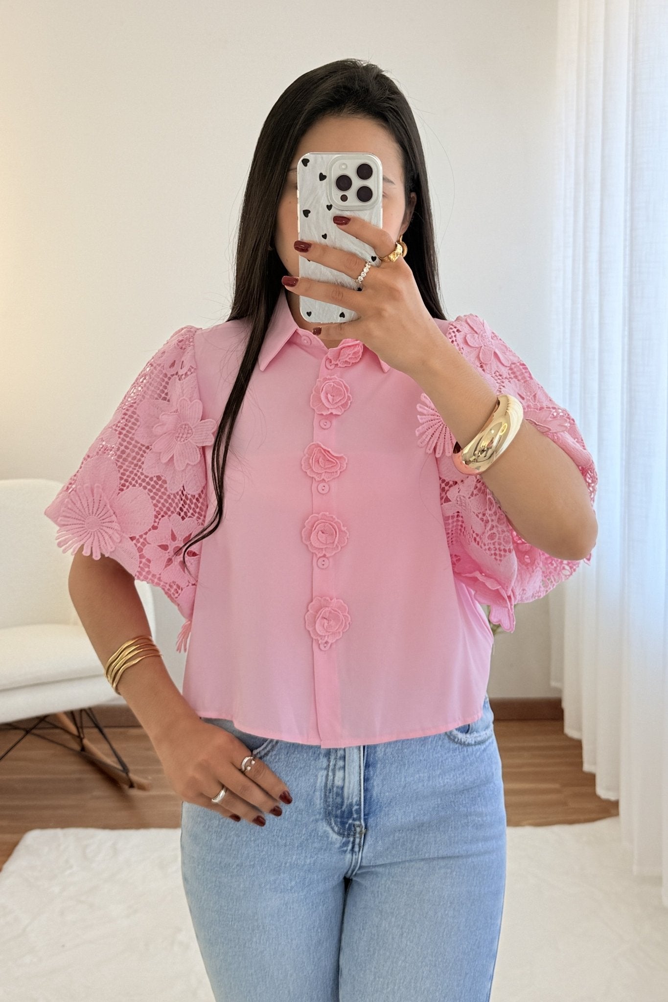 Blusa romântica ELLI WHITE - lavishiochicBlusaELLI WHITE