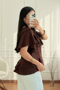 Blusa volantes 100%Linho MOCHY - lavishiochicBlusaMochy