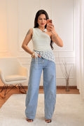 Body com detalhe metálico - lavishiochicbodylavishiochic