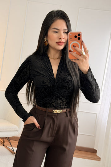 Body em veludo DROLE DE COPINE - lavishiochicbodyDrole de copine Paris