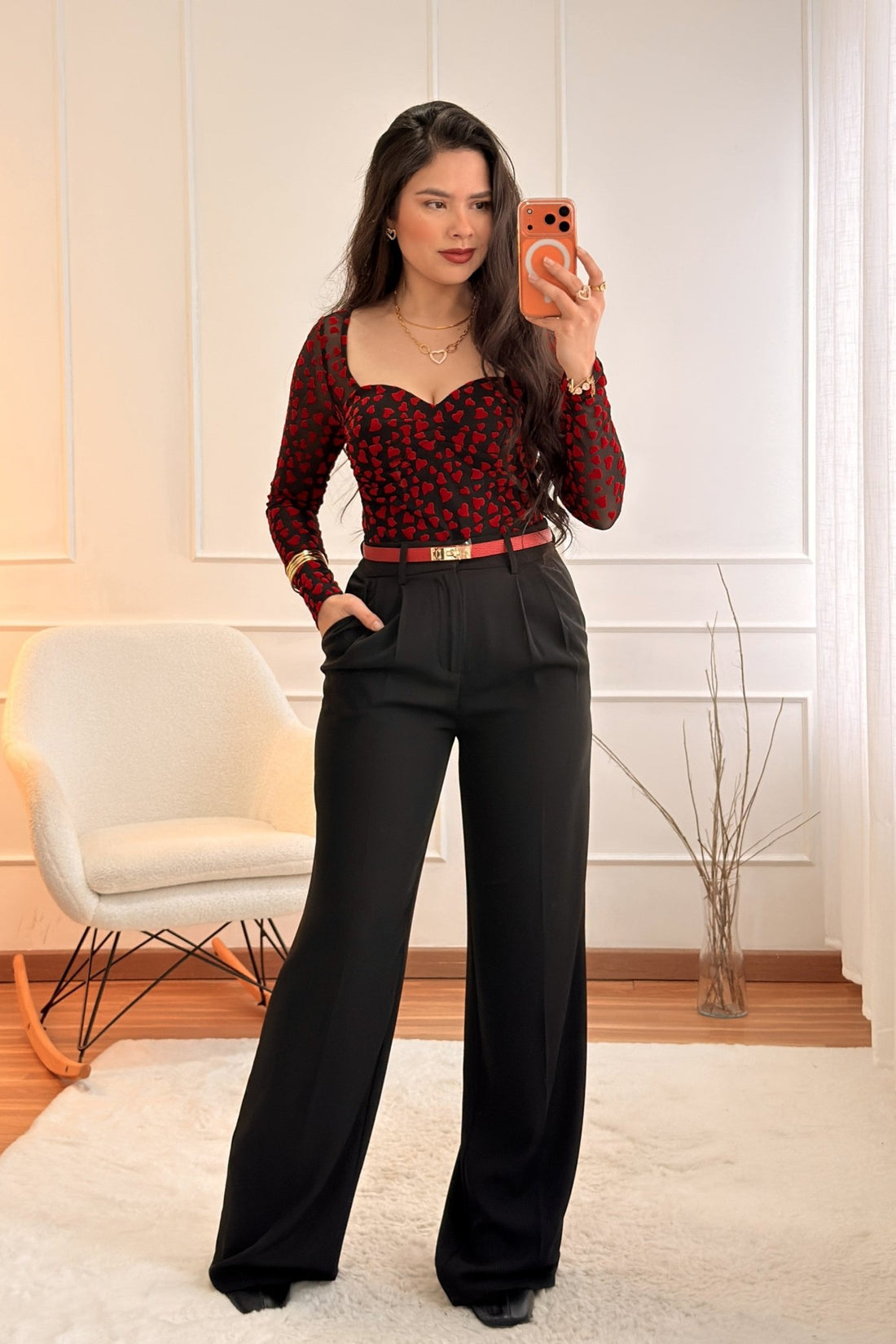 Body Estampa de Corações - lavishiochicbodylavishiochic