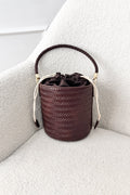 Bolsa balde entrançada com correia removível - lavishiochicMalalavishiochic