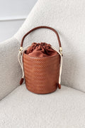 Bolsa balde entrançada com correia removível - lavishiochicMalalavishiochic
