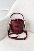 Bolsa balde entrançada com correia removível - lavishiochicMalalavishiochic