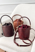 Bolsa balde entrançada com correia removível - lavishiochicMalalavishiochic