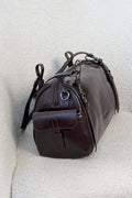 Bolsa cilíndrica vintage em pele cera, mão e tiracolo - lavishiochicMalalavishiochic