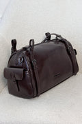 Bolsa cilíndrica vintage em pele cera, mão e tiracolo - lavishiochicMalalavishiochic