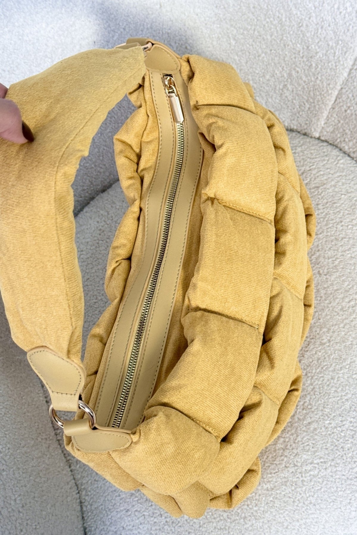 Bolsa de axilo tecida acolchoada - lavishiochicMalalavishiochic
