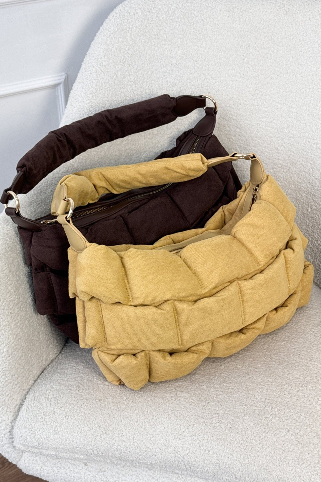Bolsa de axilo tecida acolchoada - lavishiochicMalalavishiochic