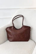 Bolsa de ombro entrançada em pele sintética ( Média ) - lavishiochicMalalavishiochic