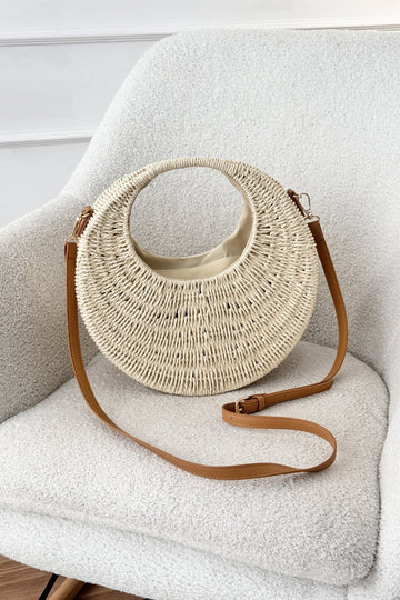 Bolsa redonda em palha - lavishiochicMalalavishiochic
