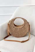 Bolsa redonda em palha - lavishiochicMalalavishiochic