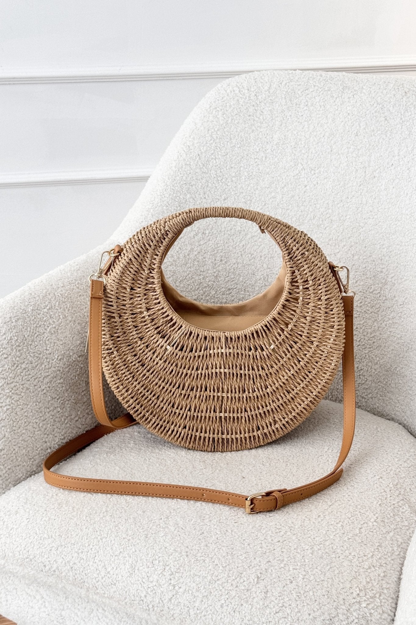 Bolsa redonda em palha - lavishiochicMalalavishiochic