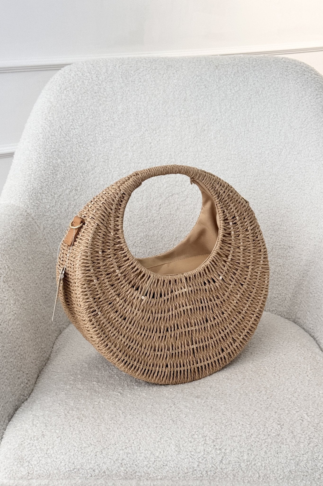 Bolsa redonda em palha - lavishiochicMalalavishiochic