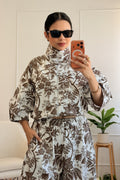 Bomber com estampado floral botânico LUMINA - lavishiochiccasacolumina