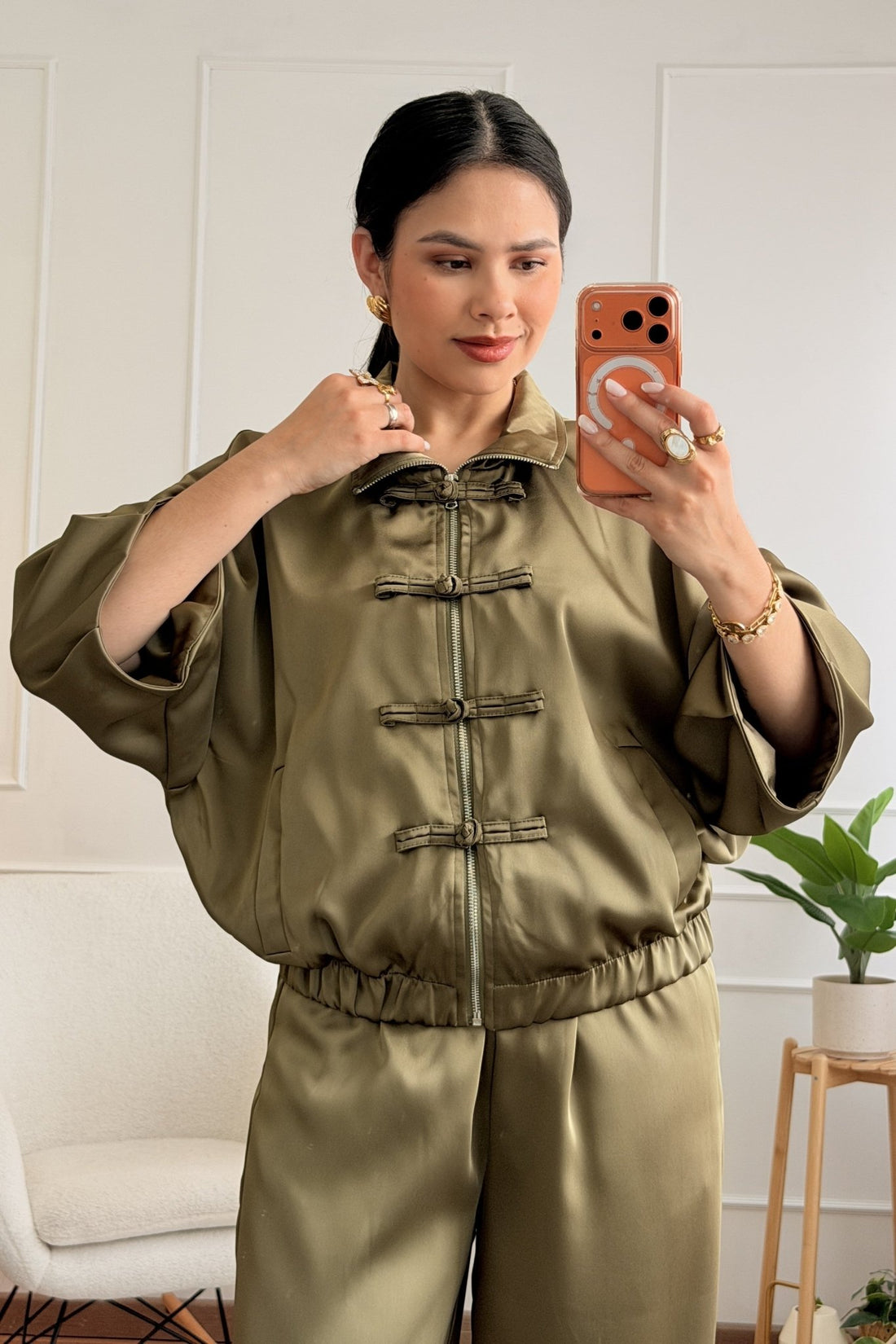Bomber fecho chinês LUMINA - lavishiochiccasacolumina