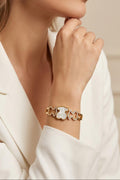 Bracelete detalhes de urso aço - lavishiochicBraceletelavishiochic