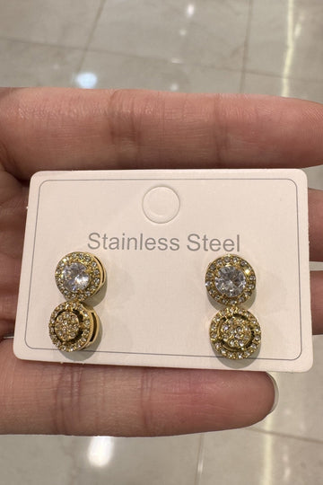 Brincos de Luxo com Zircónias com 2 Pares - lavishiochicBrincoslavishiochic