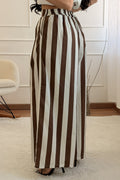 Calça às Riscas com Cintura Elástica - lavishiochicCalçaslavishiochic