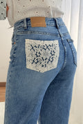 Calça bolso renda QUEEN HEARTS - lavishiochicCalçaQueen Hearts