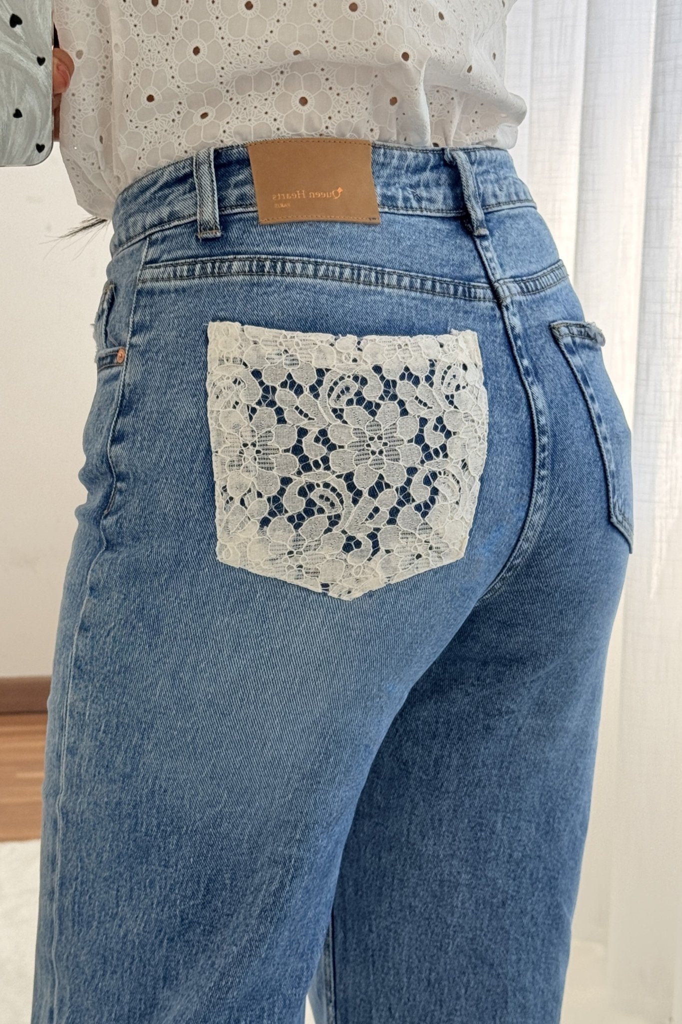 Calça bolso renda QUEEN HEARTS - lavishiochicCalçaQueen Hearts
