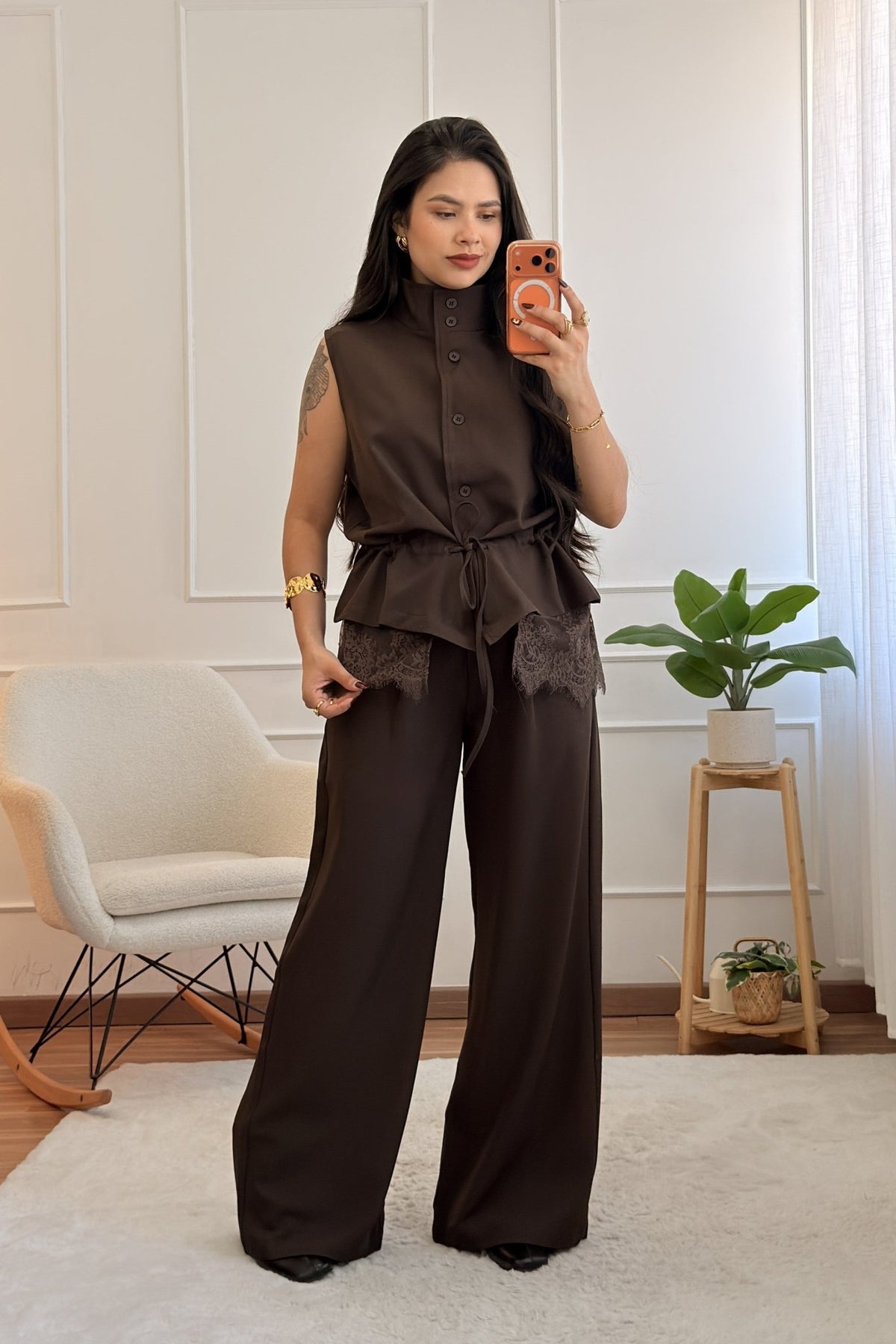Calça clássica com pregas - lavishiochicCalçaslavishiochic
