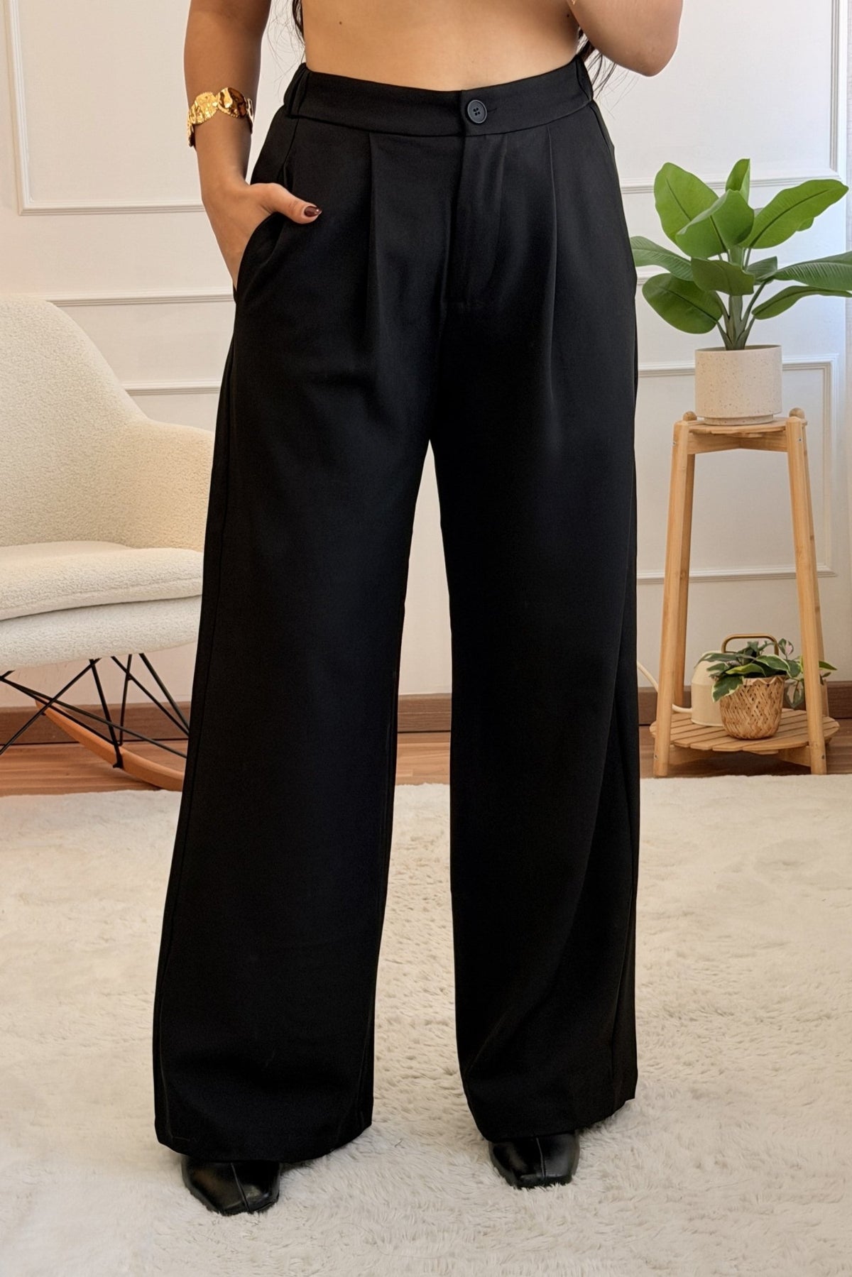 Calça clássica com pregas - lavishiochicCalçaslavishiochic