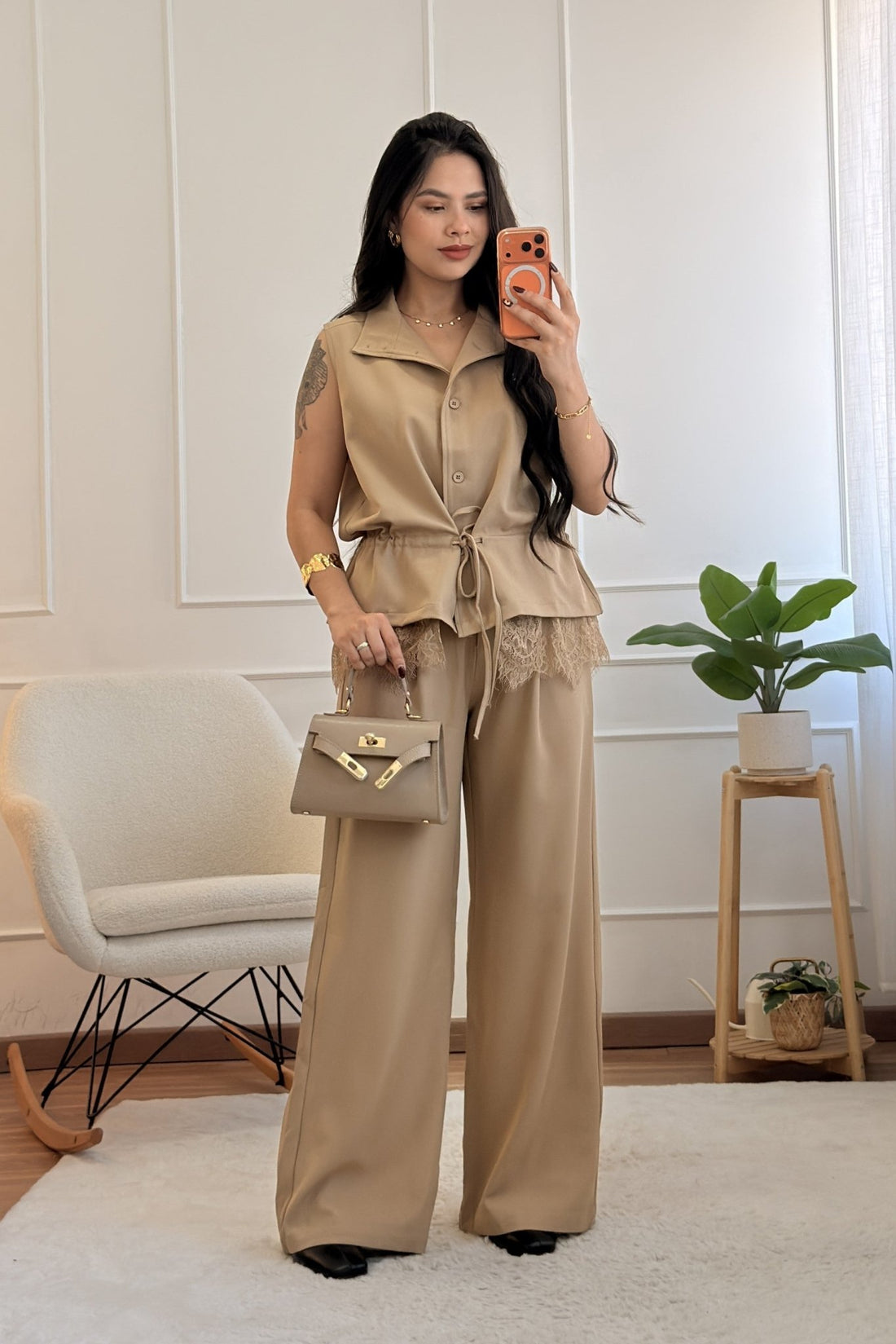 Calça clássica com pregas - lavishiochicCalçaslavishiochic