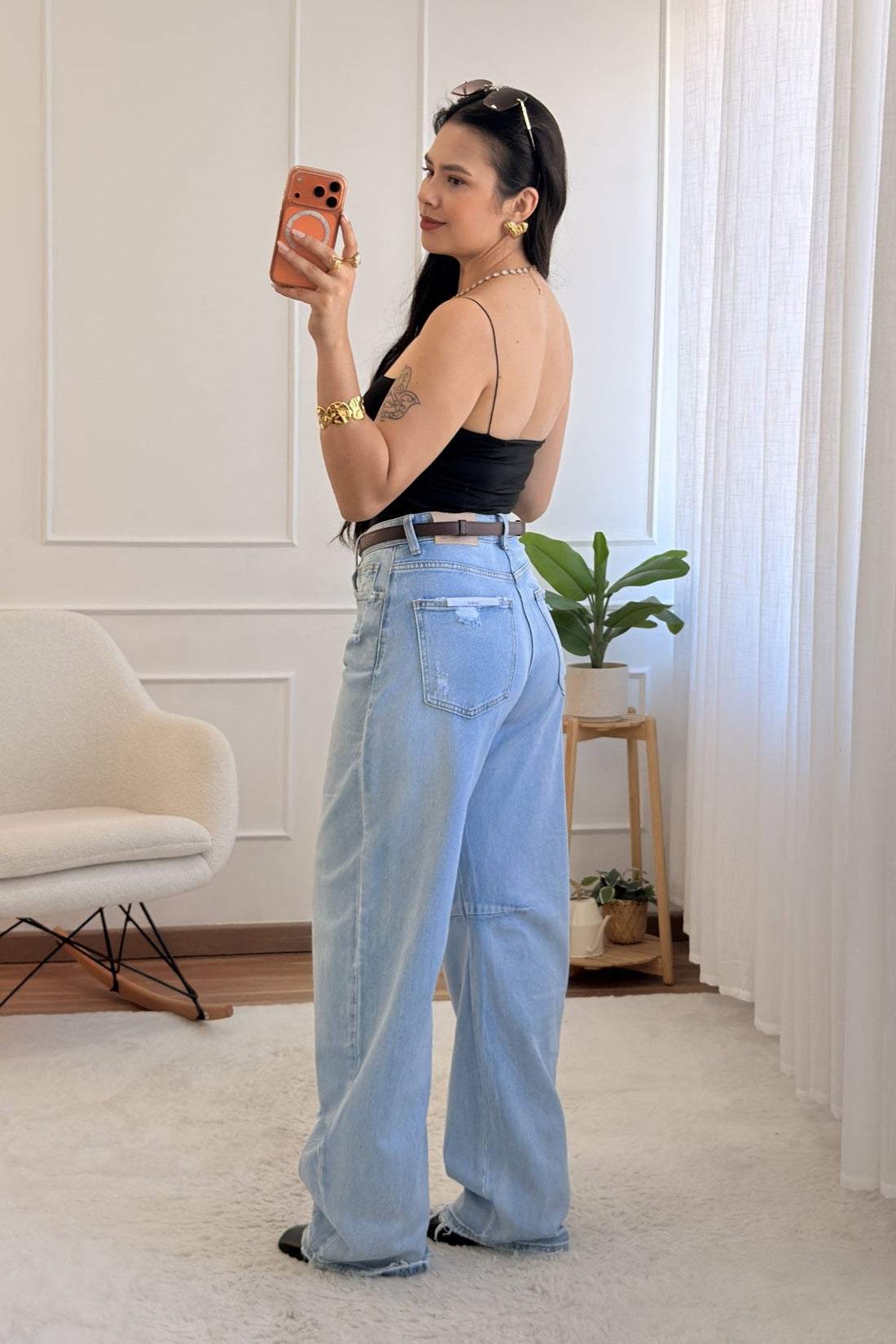 Calça com acabamento desfiado QUEEN HEARTS - lavishiochicCalçasQueen Hearts