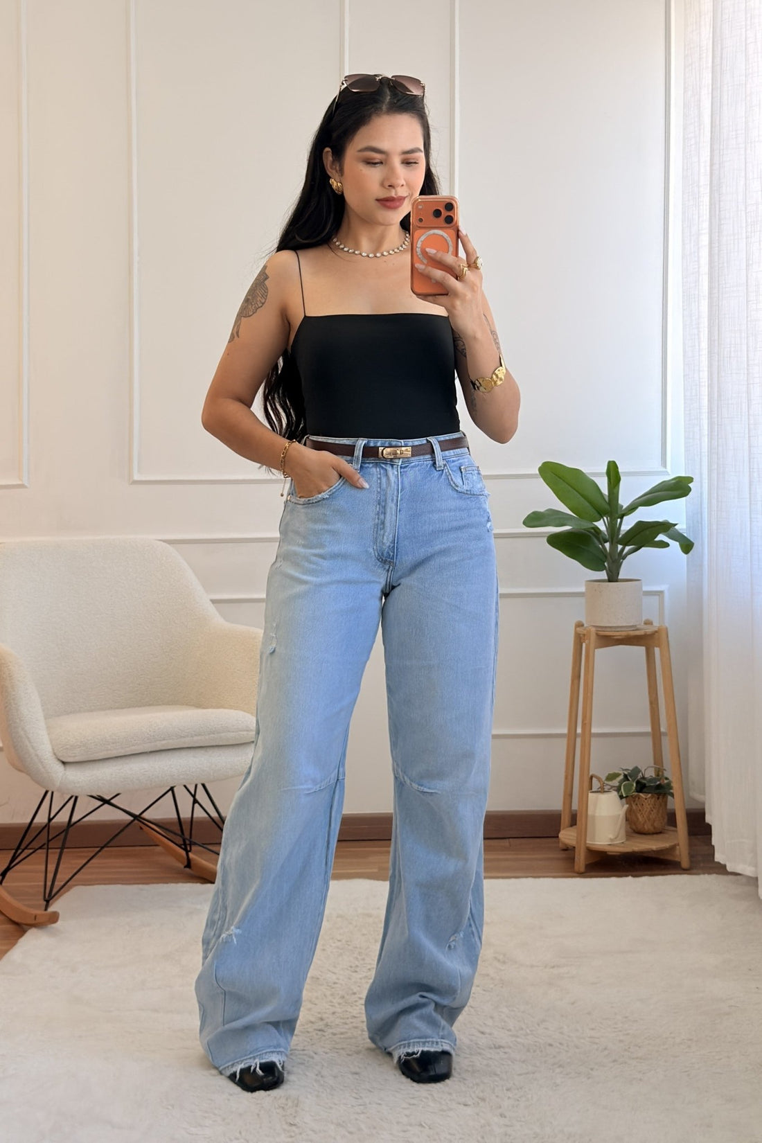 Calça com acabamento desfiado QUEEN HEARTS - lavishiochicCalçasQueen Hearts