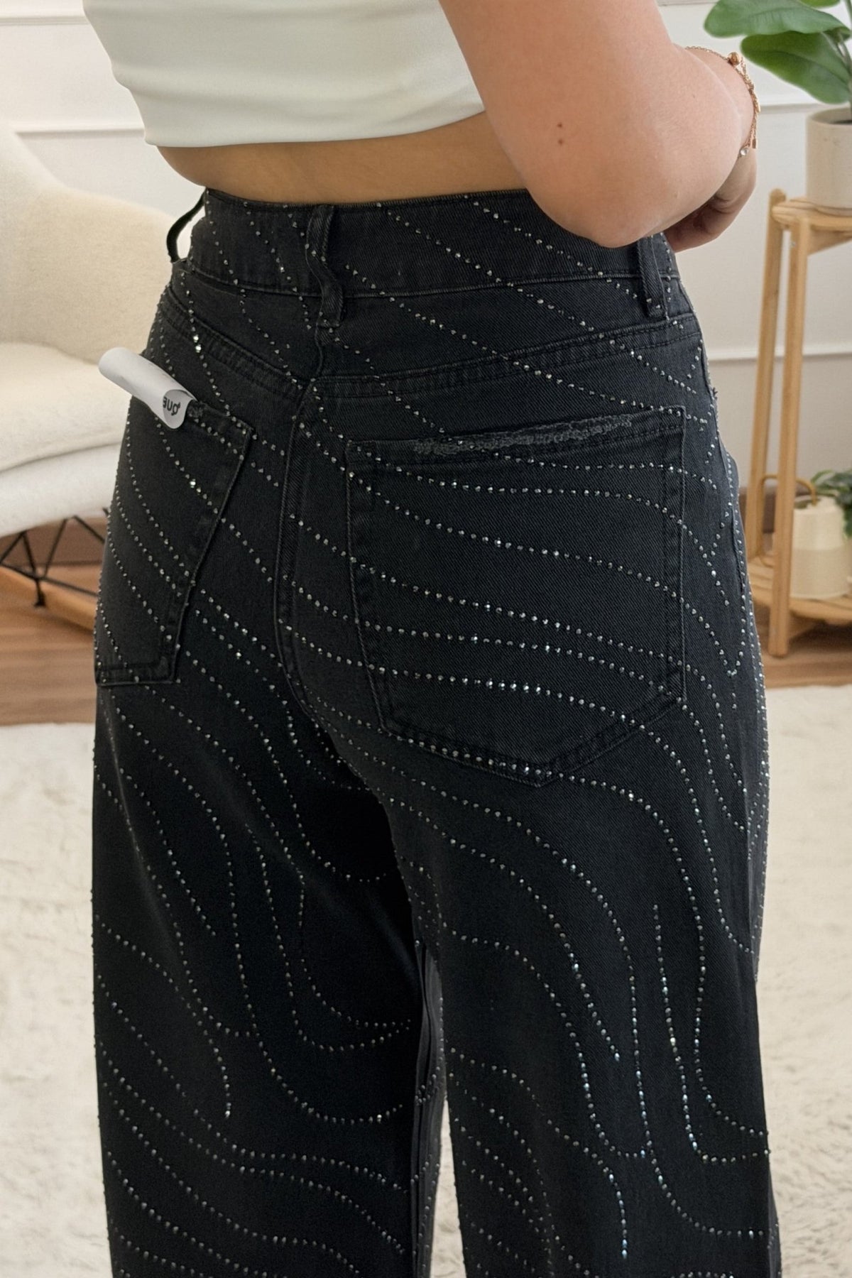 Calça com aplicações brilhantes – QUEEN HEARTS - lavishiochicCalçaQueen Hearts