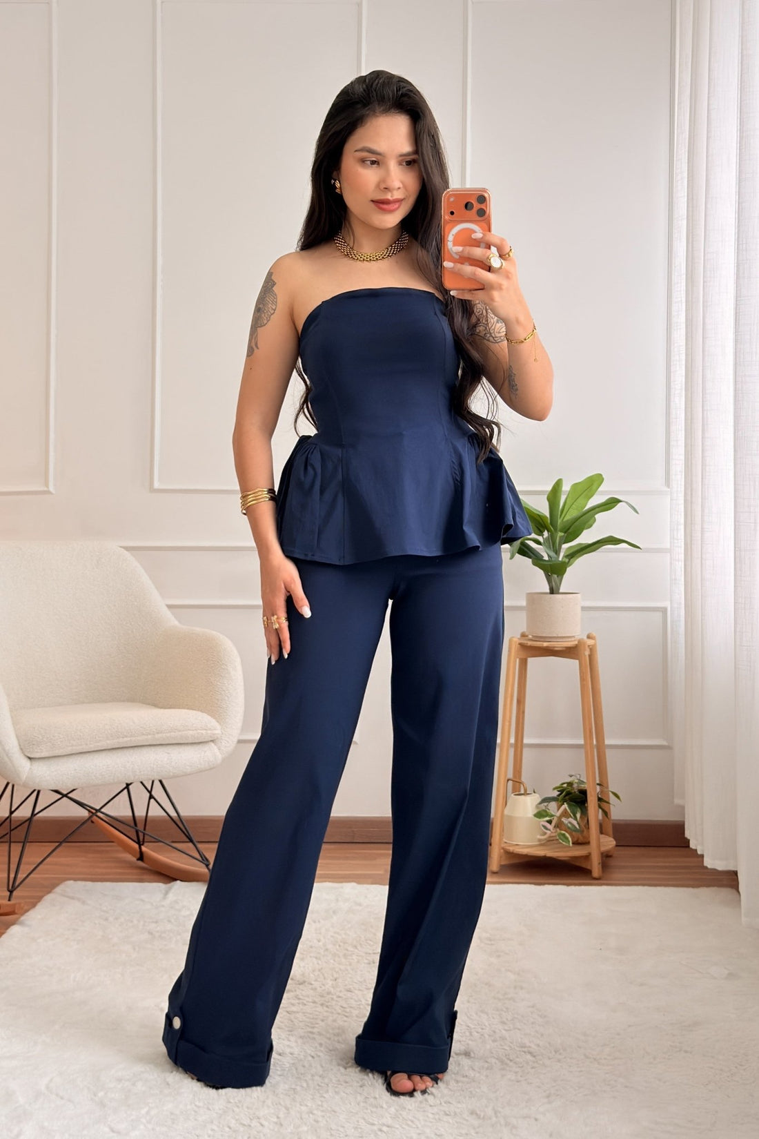 Calça com bainha ajustável LUMINA - lavishiochicCalçalumina