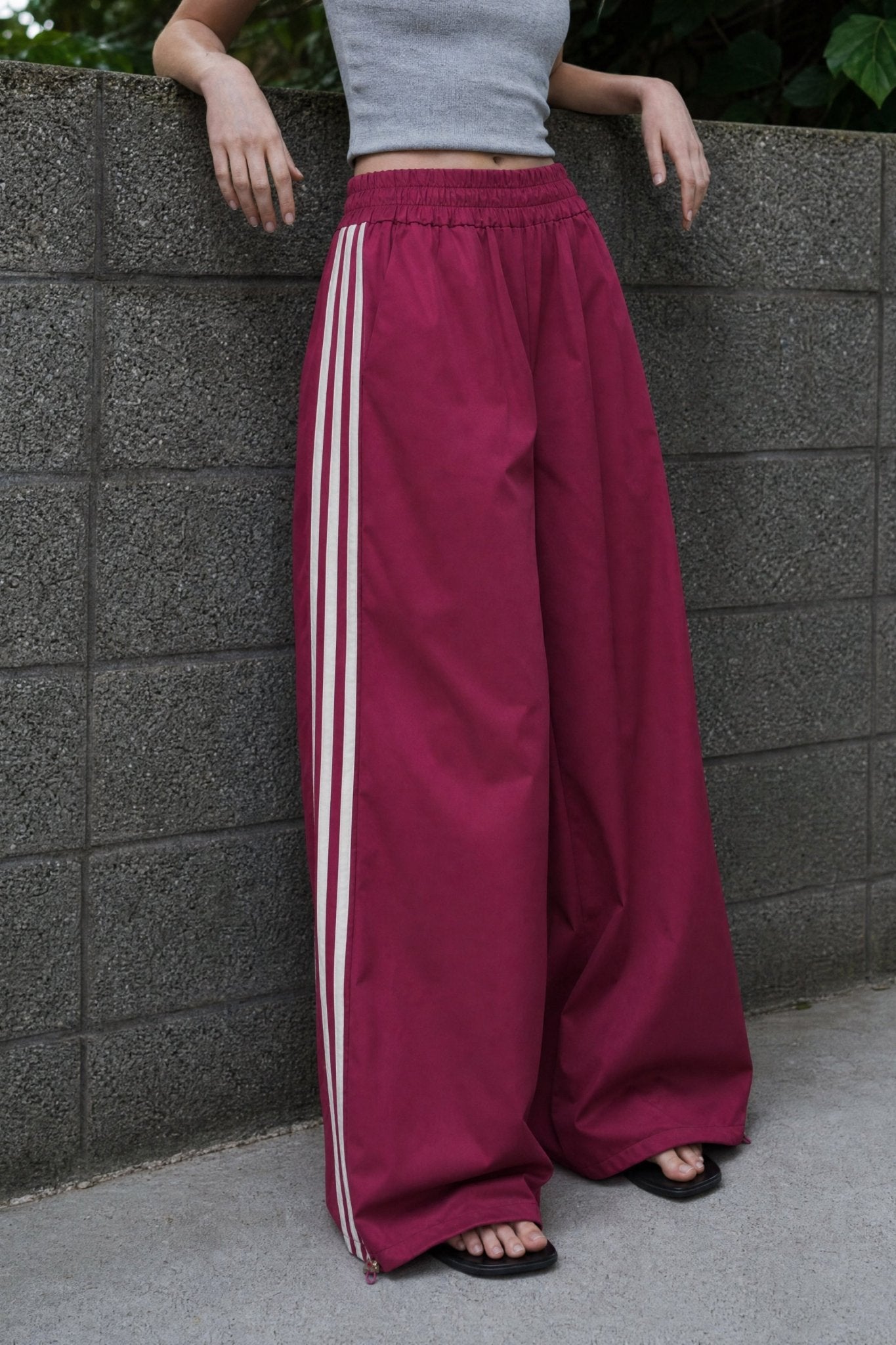 Calça com bandas contrastantes LUMINA - lavishiochicCalçalumina