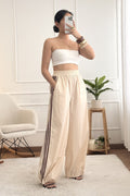 Calça com bandas contrastantes LUMINA - lavishiochicCalçalumina
