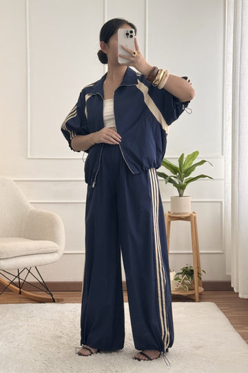 Calça com bandas contrastantes LUMINA - lavishiochicCalçalumina