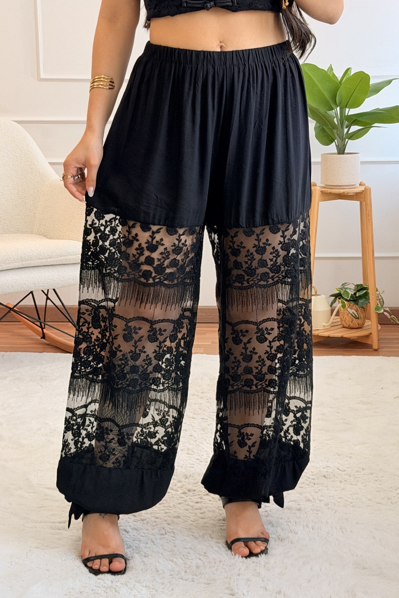 Calça com Renda VERA LUCY - lavishiochicCalçasVera Lucy