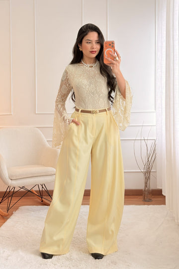 Calça de Alfaiataria Curvada MOCHY - lavishiochicCalçasMochy