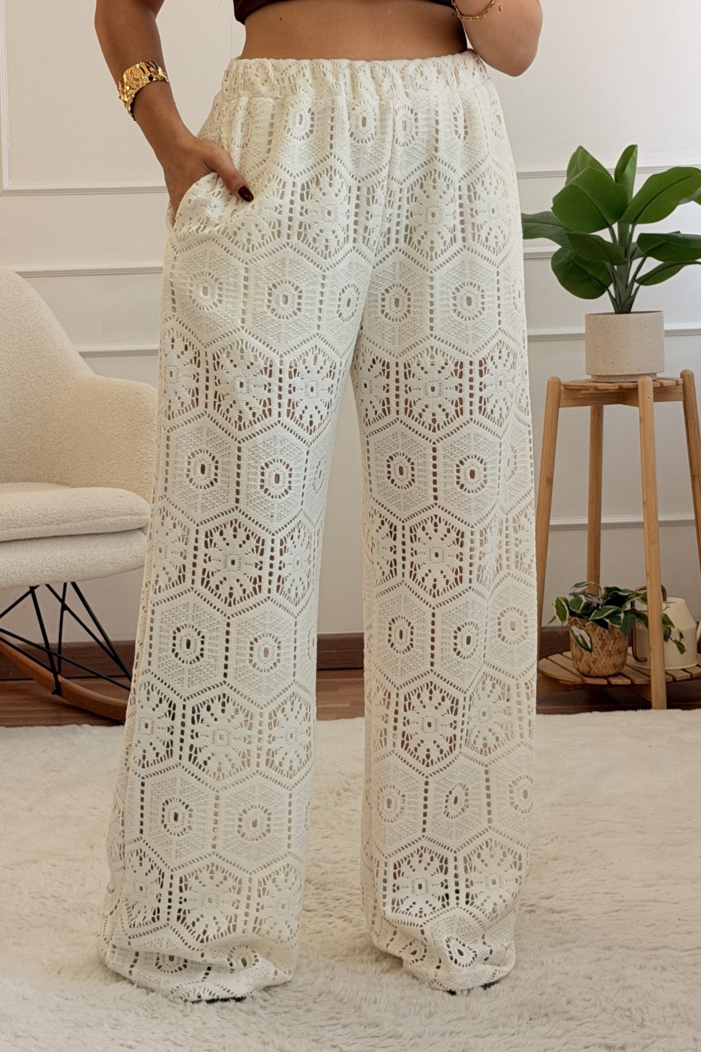 Calça de crochê - lavishiochiccalçõeslavishiochic
