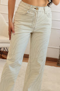 Calça de Ganga com Aplicações Brilhantes – QUEEN HEARTS - lavishiochicCalçaQueen Hearts
