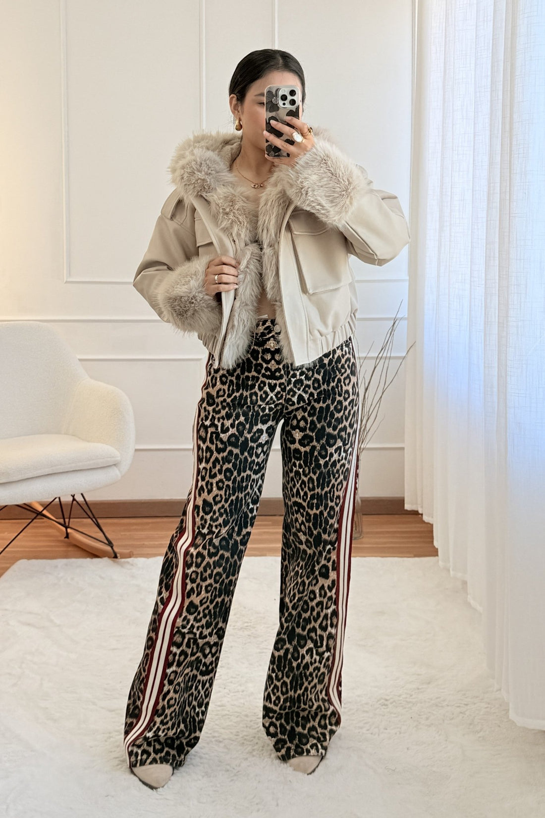 Calça de ganga leoparto leopardo QUEEN HEARTS - lavishiochicCalçaQueen Hearts