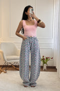 Calça estampado de corações MOCHY - lavishiochicCalçaMochy