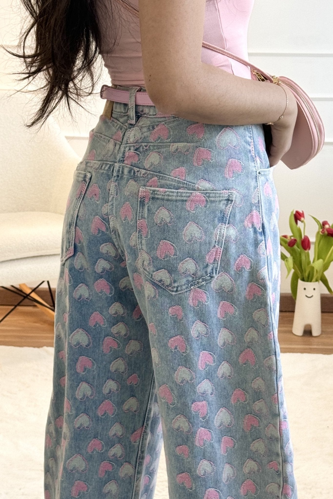 Calça estampado de corações MOCHY - lavishiochicCalçaMochy
