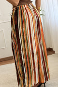 Calça frescas às riscas multicolor - lavishiochicCalçaslavishiochic