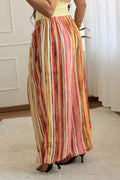 Calça frescas às riscas multicolor - lavishiochicCalçaslavishiochic