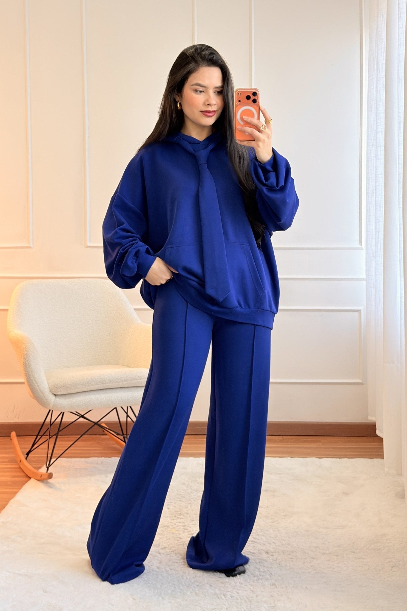 Calça jogger wide - leg LUMINA - lavishiochicCalçalumina