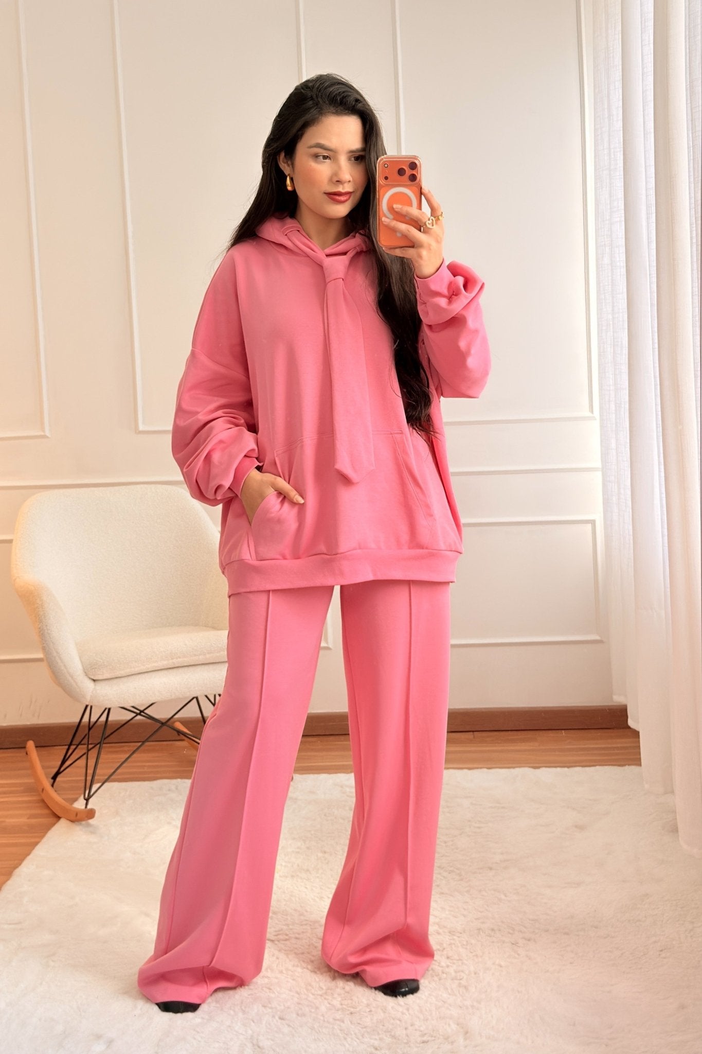 Calça jogger wide - leg LUMINA - lavishiochicCalçalumina