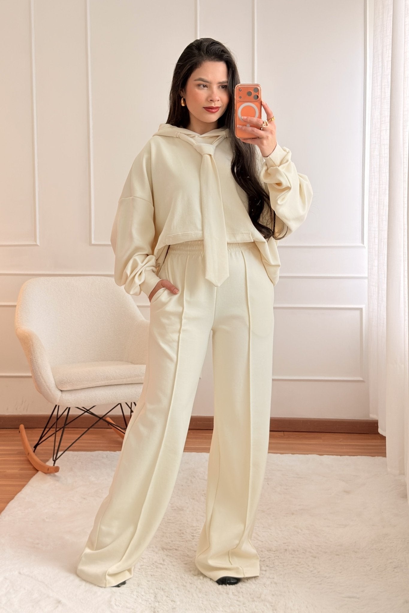 Calça jogger wide - leg LUMINA - lavishiochicCalçalumina