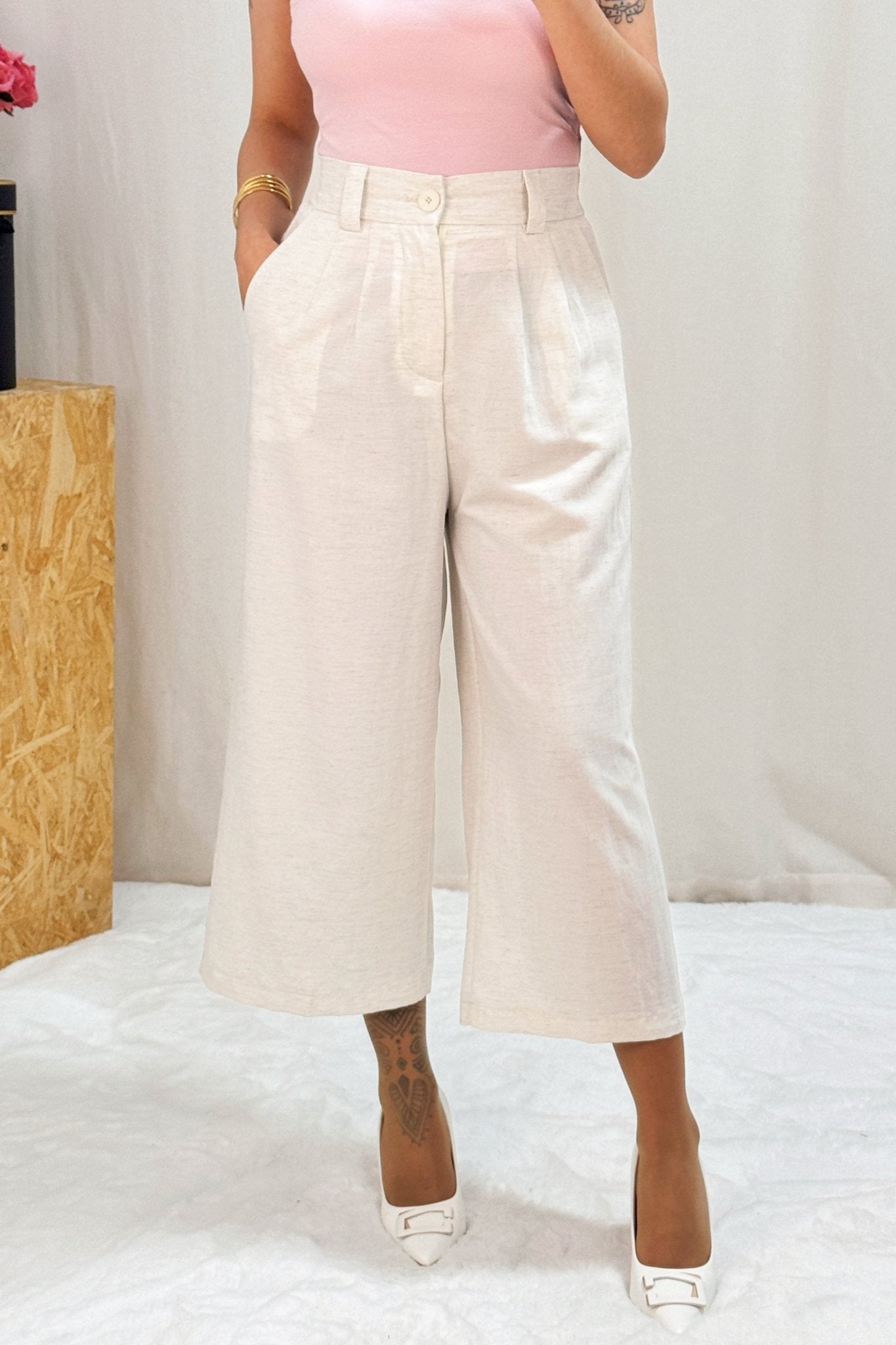 Calça linho MOCHY - lavishiochicCalçaMochy